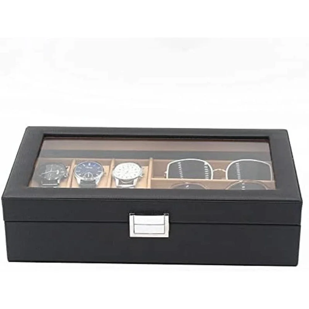 Masterwatchmaker Display Case 6 Watches 3 Glasses- NEW